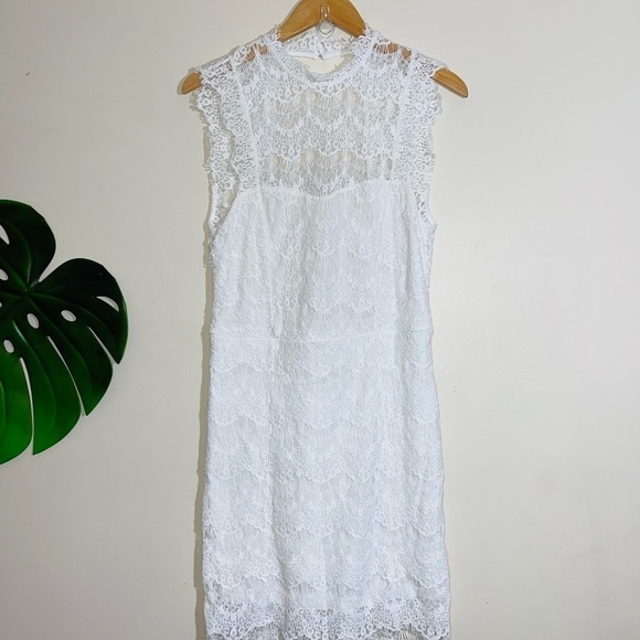 Free People Cora Daydreamer Lace Dress in White Sz. Large NWT - Picture 5 of 13